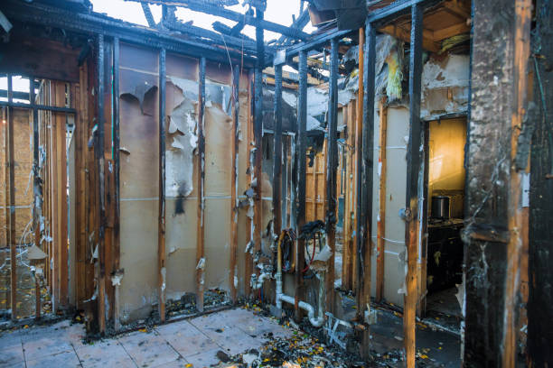 Professional Fire Damage Repair technician working in Sharon Hill, PA